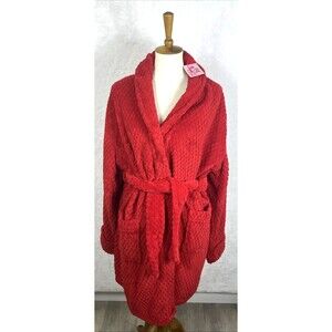 PJ Licious Robe Women's Bathrobe Red Size Large NEW
